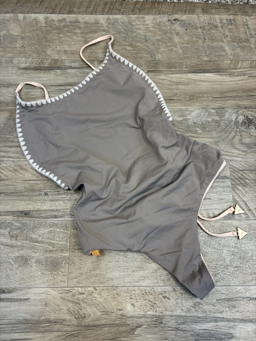 Bond Eye Sunday Session Reversible Taupe One Piece Swimsuit - Picture 5 of 13
